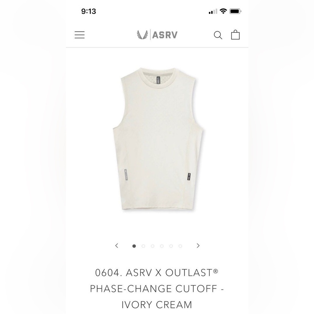 ASRV x Outlast® Phase-Change Cutoff - Ivory Cream